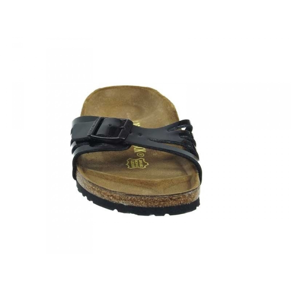 purple birkenstock clogs