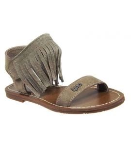 Sandales velcro Les Petites Bombes J Sandra taupe