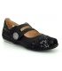 Ballerine pour pieds sensibles FUGITIVE Jaen noir