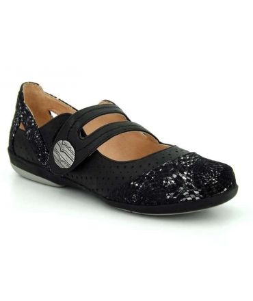 Ballerine pour pieds sensibles FUGITIVE Jaen noir