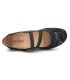 Fugitive Jaen noir ballerine confortable pour femme | Spécial pieds sensibles