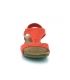 Inter Bios 4420 rouge sandale femme cuir, semelle anatomique