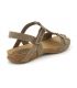 Sandale confortable Inter Bios 4462 marron en cuir et liège