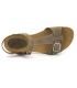 Sandale Inter Bios 4462 marron, chaussure confort cuir pour femmes