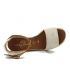 Sandale cuir et cordes Kedzaro Joja Beige