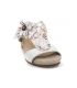 Mules Laura Vita Benoit 38 beige, nus pieds compensés femme