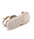 Sandale nu pieds LAURA VITA Dorry 01 Orange, semelle souple confortable