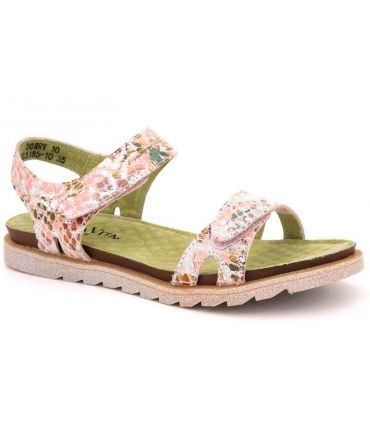 Sandale réglage velcro Laura Vita Dorry 10 rose