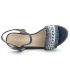 Chaussures à talon Kaporal Tali bleu, compensé femme