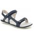 Sandale femme Tbs Raniah Marine, nu pied avec scratch