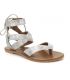 Nu pieds femmes Chattawak Java argent, nouveauté chaussures femmes