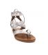 Nu pieds femmes Chattawak Java argent fermeture lacet, nouvelle collection