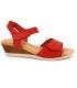 Sandale compensée pour pieds sensibles KAOLA 450 rouge