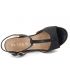 Sandale à talon compensé Playa Camomille noir, nouveauté 