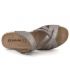 Sandale femme Inblu EK03GC46 gris, bride avec réglage par scratch 