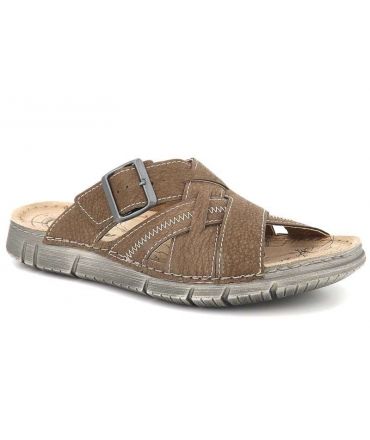 Mules confort Inblu JS213C11 marron pour hommes