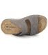 Inblu JS224F24-Gris | Mules confort semelle souple 2 velcros