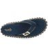 Gumbies Islander Dark Denim, tongs en textile nouveauté