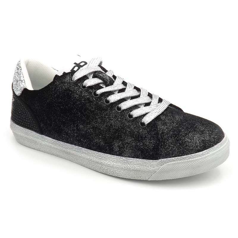 Acheter basket Les P'tites Bombes Alba velours noir | Chaussures femmes Lpb  Shoes