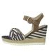 Sandales femmes plateforme Marco Tozzi 28706-22 navy, nouveauté compensé femmes
