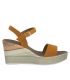 Sandale nu pieds à plateforme compensée Marco Tozzi 28347-22 orange