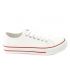 Lpb Shoes style converse tennis lacets Angy blanc liseret rouge