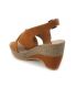 Sandales Lpb Shoes Lalie camel, compensé pour femmes