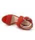 Nouveauté, Chattawak lady rouge, sandale à talon compensé mode
