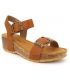 Lpb shoes sandale compensée Marielle camel