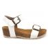 Sandale Lpb shoes Marielle blanc, nouveauté nus pieds plateforme