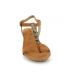 Lpb Shoes Mila camel, sandales confortables pour femmes, Les p'tites bombes