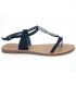 Lpb Shoes Pepita sandale plate bleu navy, Les p'tites bombes
