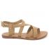 Nu pied femme Lpb Shoes Romane taupe, sandale plate Les p'tites bombes
