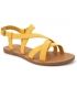 Nu pied Lpb Romane jaune , sandale Les P'tites Bombes