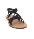 Lpb Shoes Romane noir, sandales plates Les P'tites Bombes