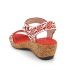 Nus pieds Laura Vita Facrdoto rouge nouvelle collection chaussures femmes