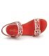 Nus pieds à plate forme Laura Vita Facrdoto rouge nouveauté chaussures