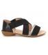 Nu pied confort Fugitive Akto noir, pour femmes