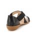 Sandale type confort Fugitive Akto noir, pour femmes