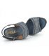 Sandale à talon Kaola 6510 cuir bleu irisé