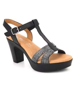  Sandale talon Eva Frutos 5832 noir, bride salomé