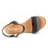Eva Frutos 5896 noir + strass, sandale talon