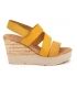 Sandale compensée Eva Frutos 9608 jaune