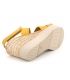 Talon compensé Eva Frutos 9608 jaune, chaussures pour femmes