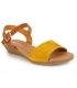 Eva Frutos 9039 moutarde, sandale petit talon