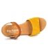 Sandale Eva Frutos 9039 en cuir moutarde pour pieds sensibles