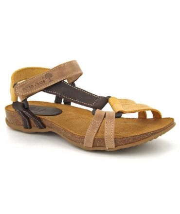Sandale confort Interbios 5412 multi couleurs.