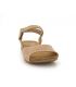 Interbios 4458 beige, nu pied confort pour femmes