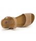 Sandale cuir naturel et liège Interbios 4458 beige