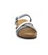 Sandales compensées Kedzaro Brindisi, semelle cuir pour pieds sensibles